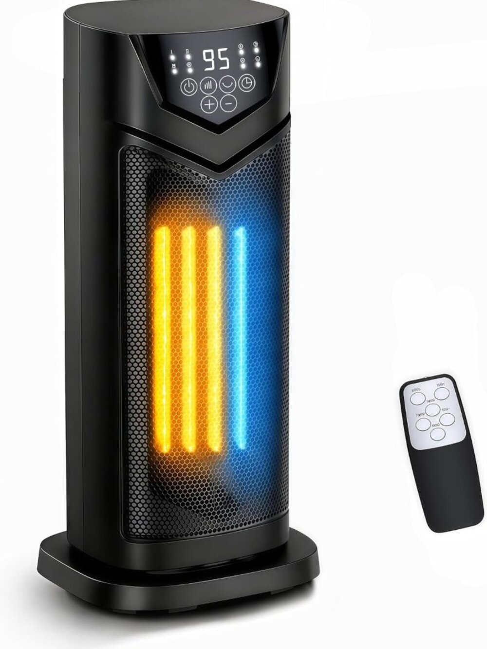 1500W Portable Electric Space Heater Fan for Indoor Home & Office Use